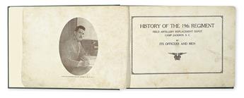 (WWI.) GERHART, GARY S., Editor. History of the 19th Regiment. Field Artillery Replacement Depot, Camp Jackson, S.C.